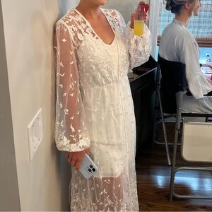 LeRose bridal robe and slip